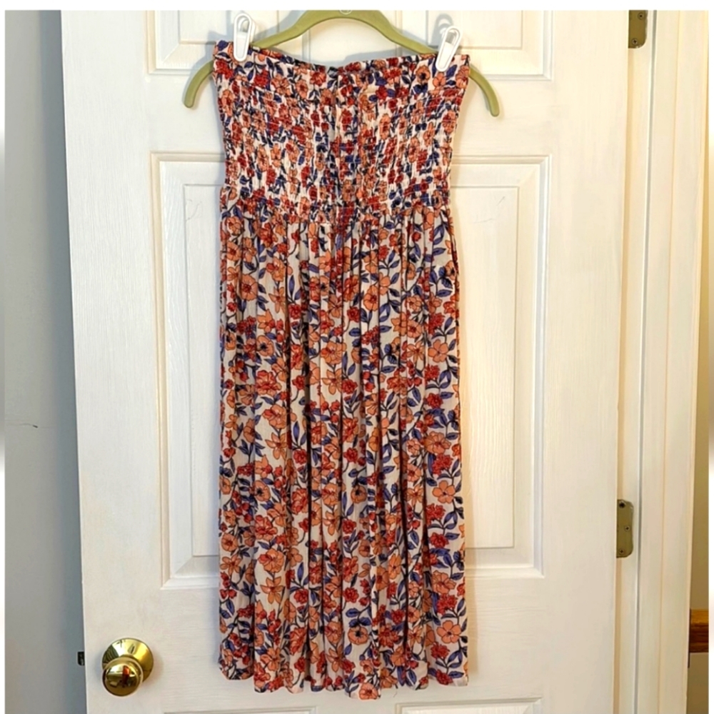 Kendall & Kylie Floral Tube Strapless Dress